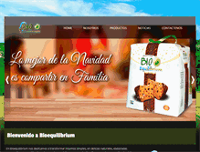 Tablet Screenshot of bioequilibriumperu.com